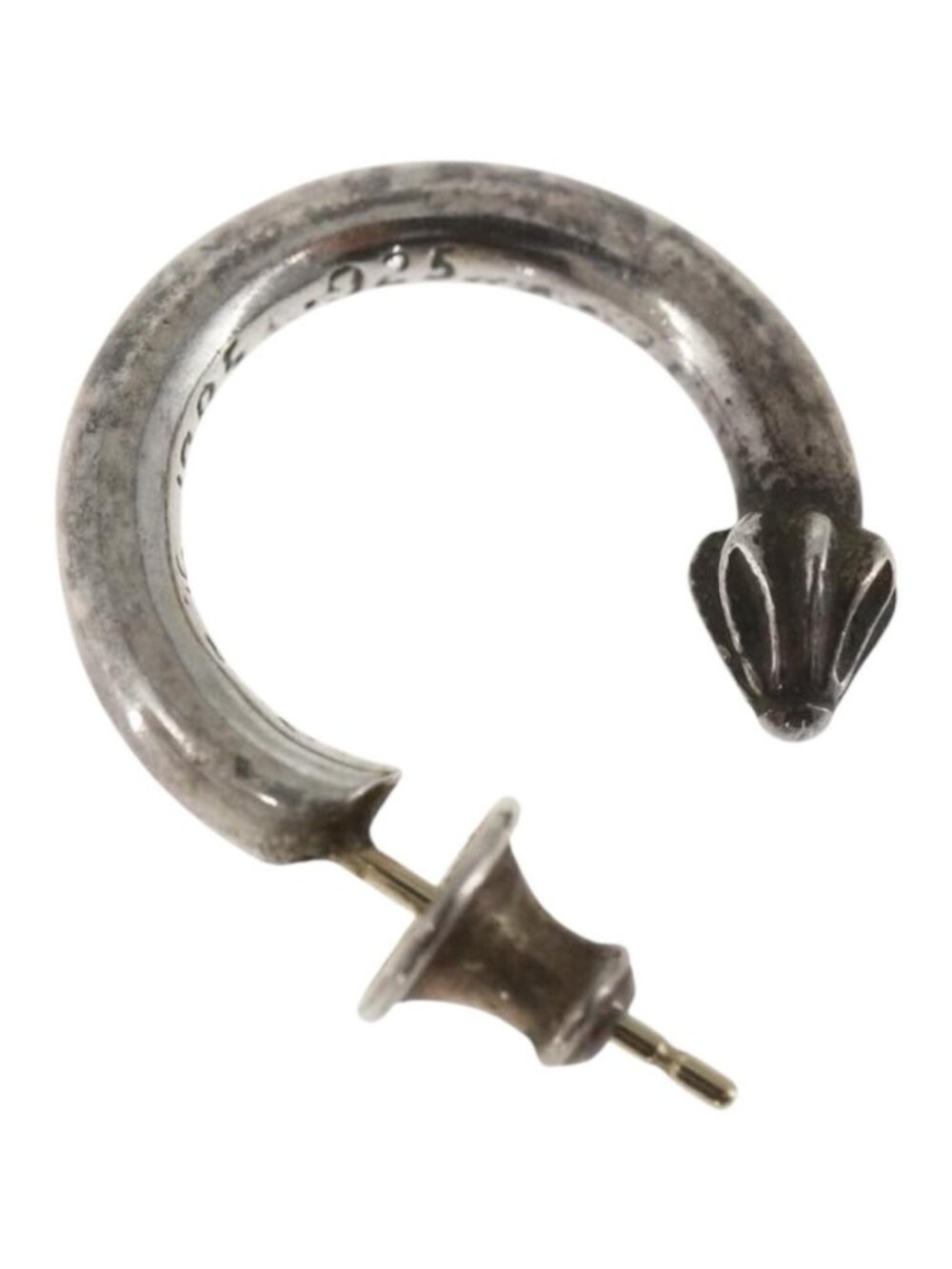 Chrome Hearts Plain Hoop Earring Ag925 Silver